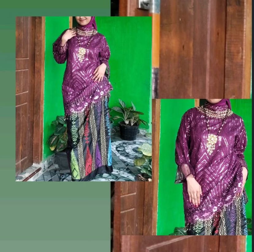 Baju bodo ungu